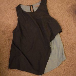 Anthropologie Green And Blue Blouse